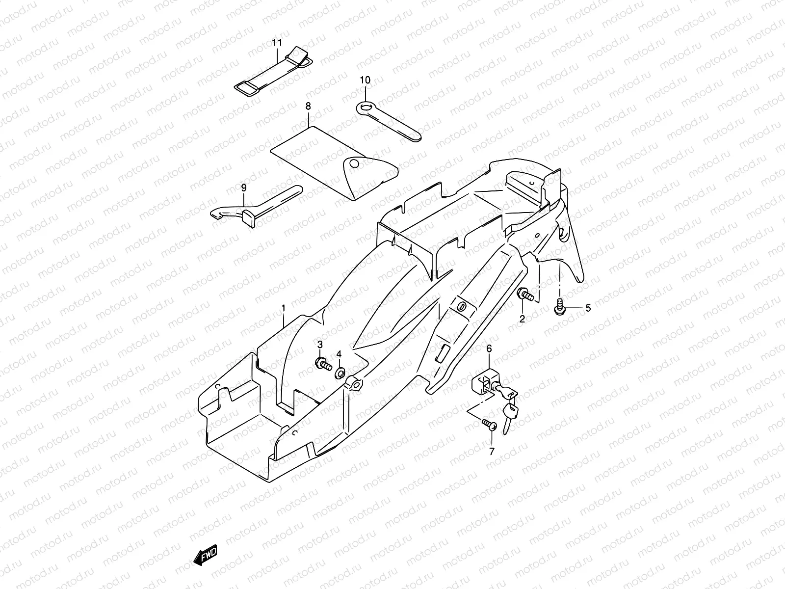 42 - REAR FENDER