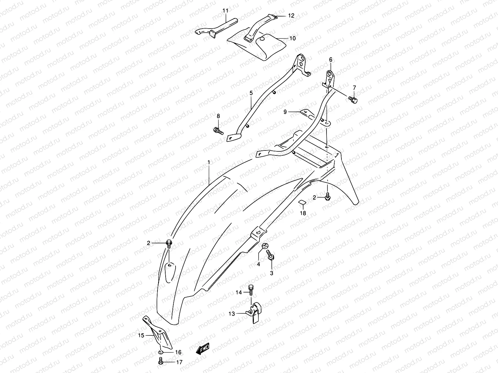 42 - REAR FENDER