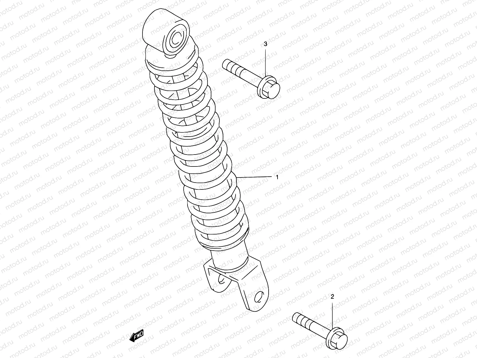 42 - REAR SHOCK ABSORBER