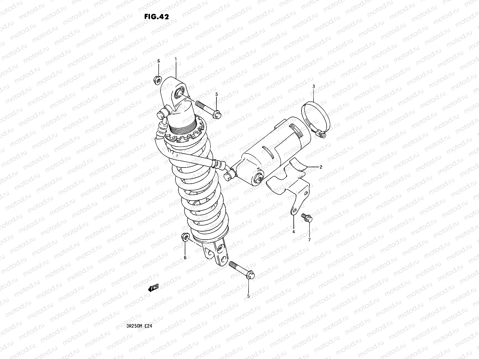 42 - REAR SHOCK ABSORBER