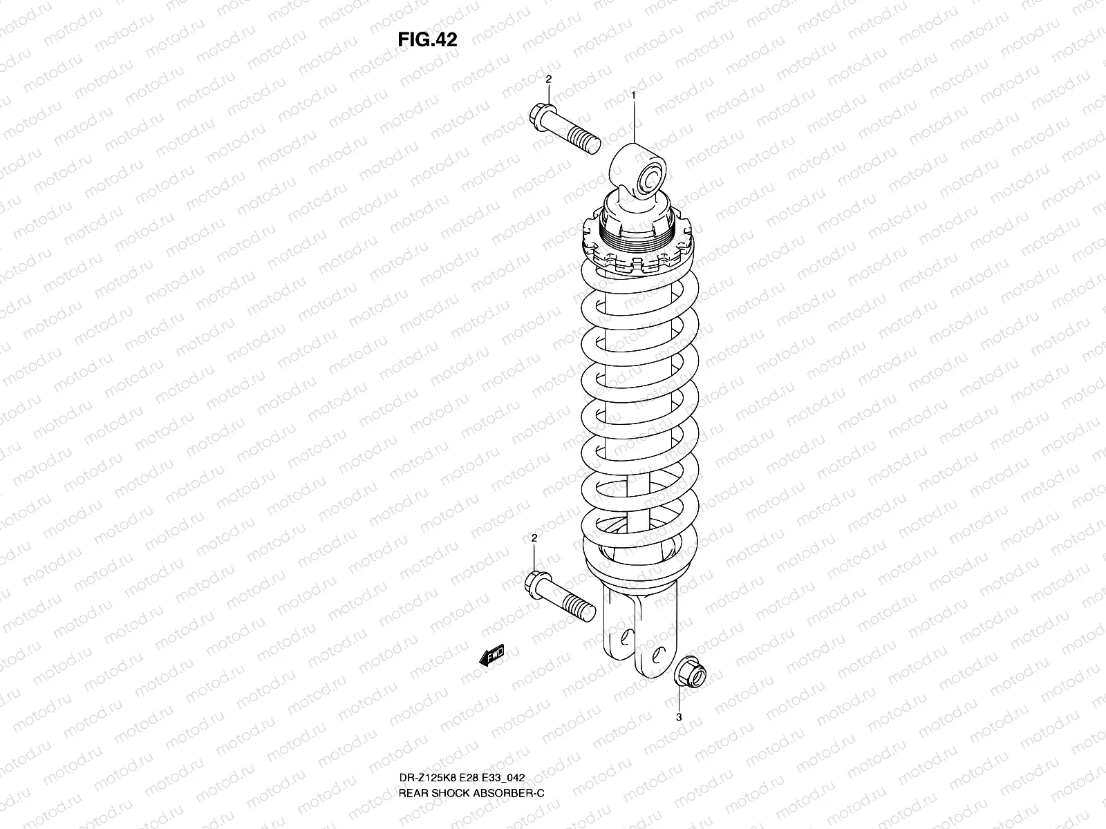 42 - REAR SHOCK ABSORBER
