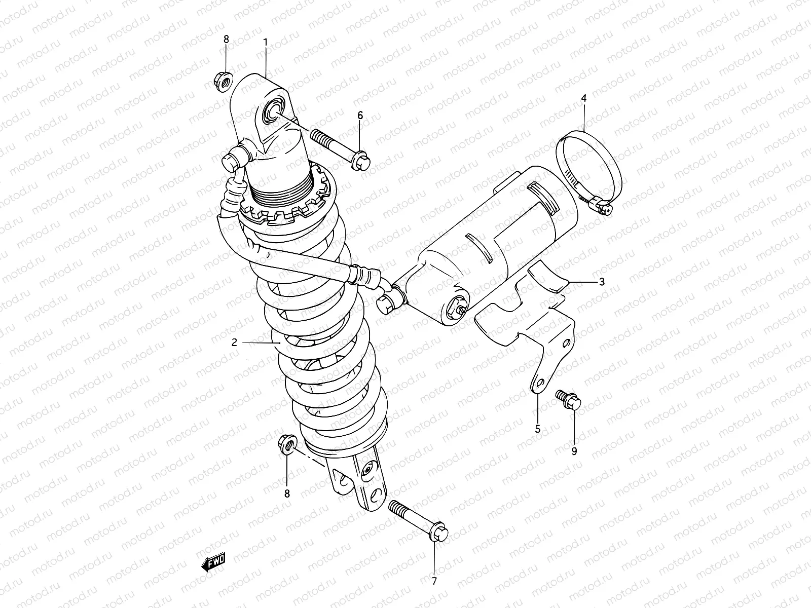 42 - REAR SHOCK ABSORBER