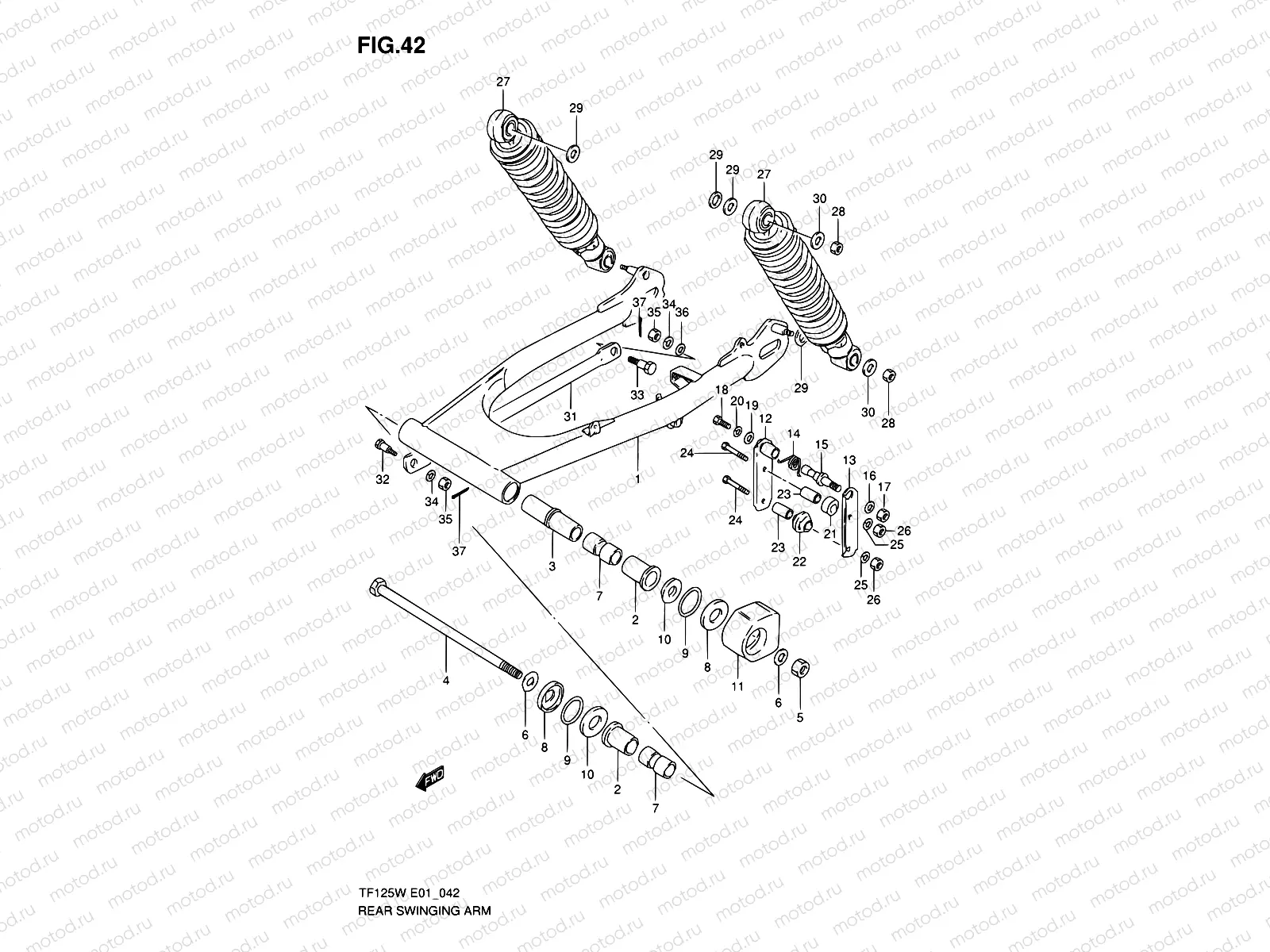 42 - REAR SWINGING ARM