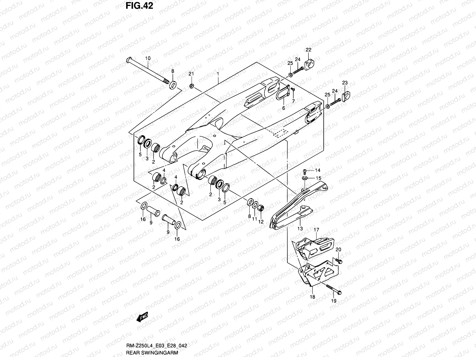 42 - REAR SWINGINGARM