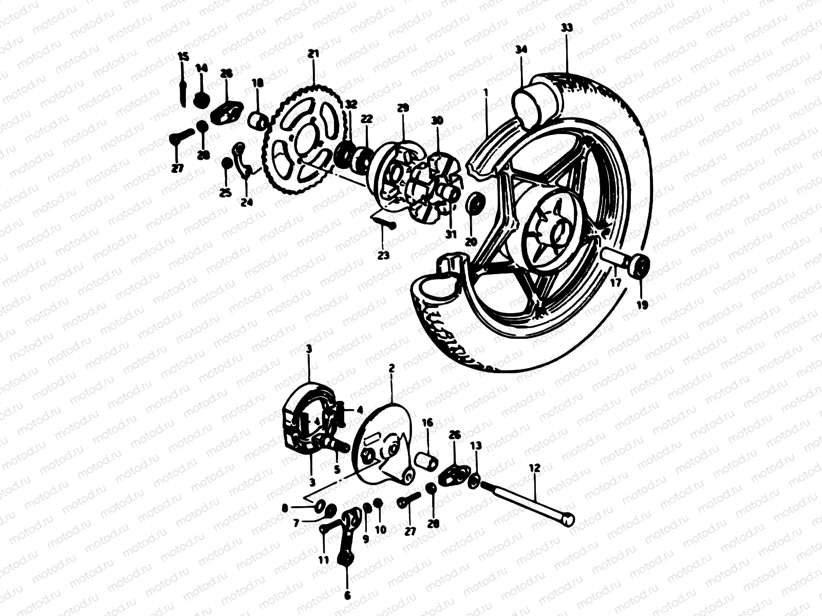 42 - REAR WHEEL