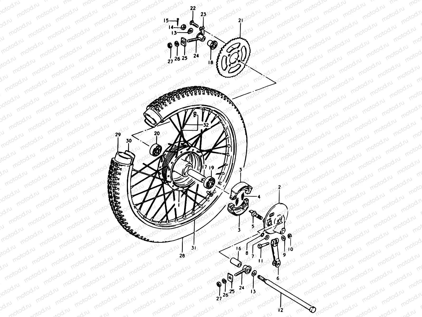 42 - REAR WHEEL