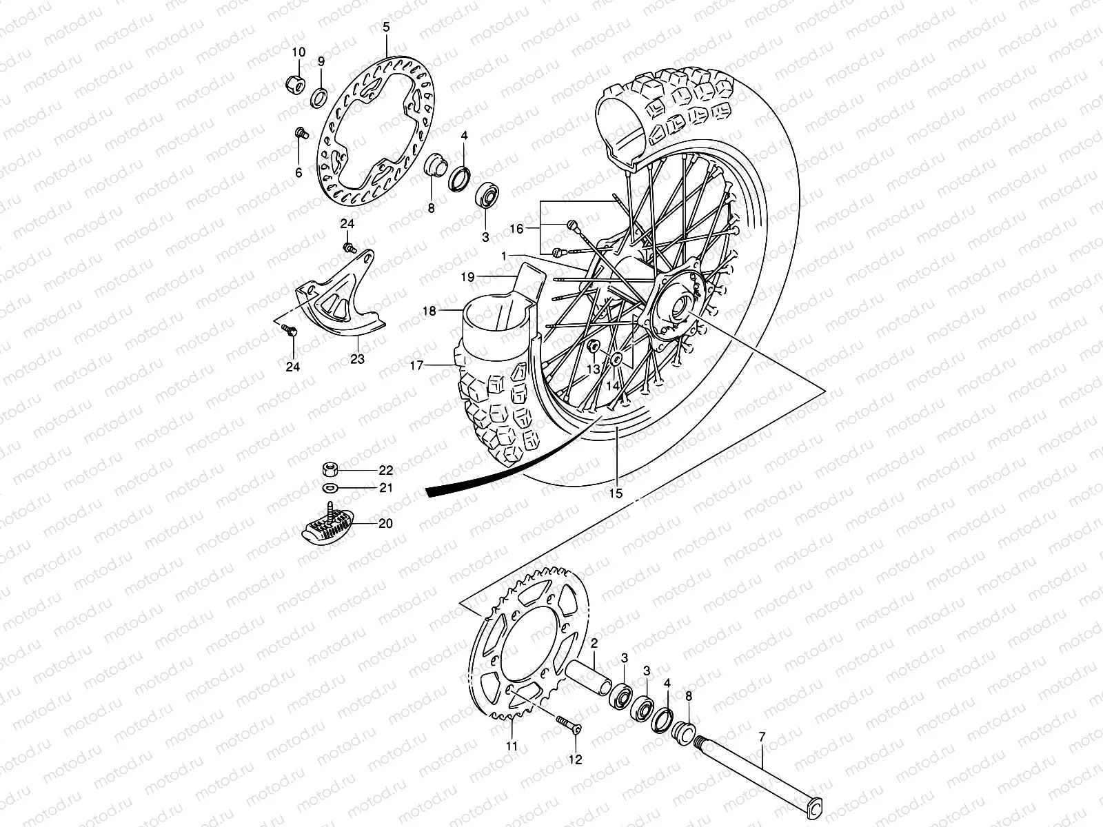 42 - REAR WHEEL