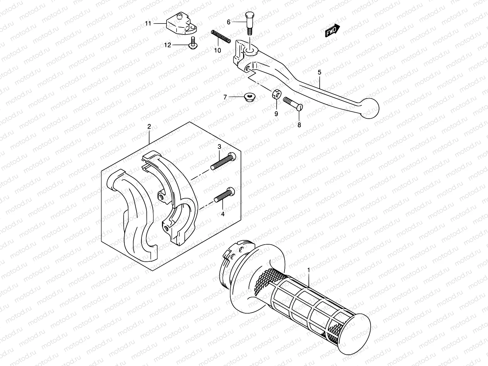 42 - RIGHT HANDLE LEVER