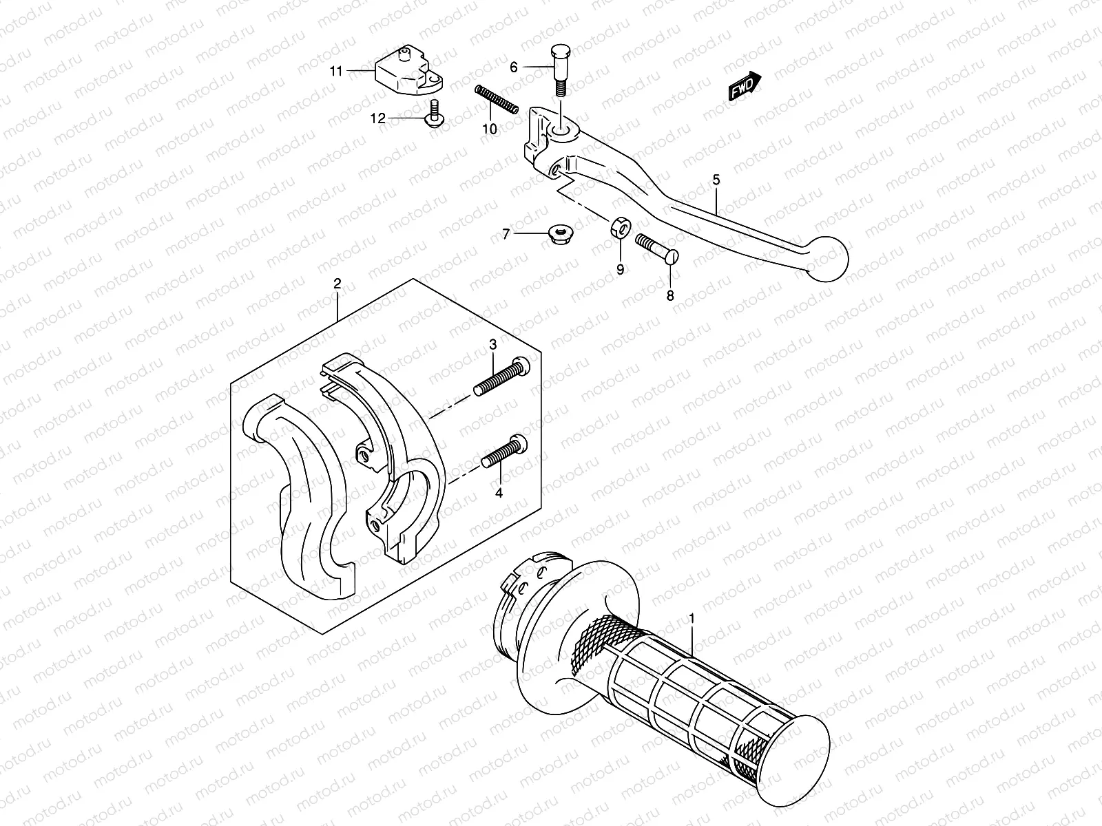 42 - RIGHT HANDLE LEVER