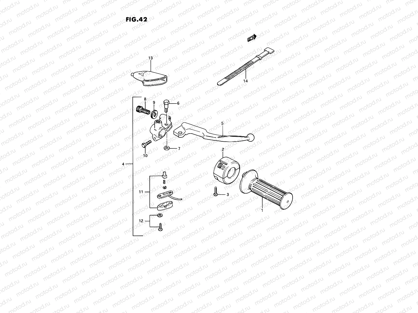 42 - RIGHT HANDLE SWITCH