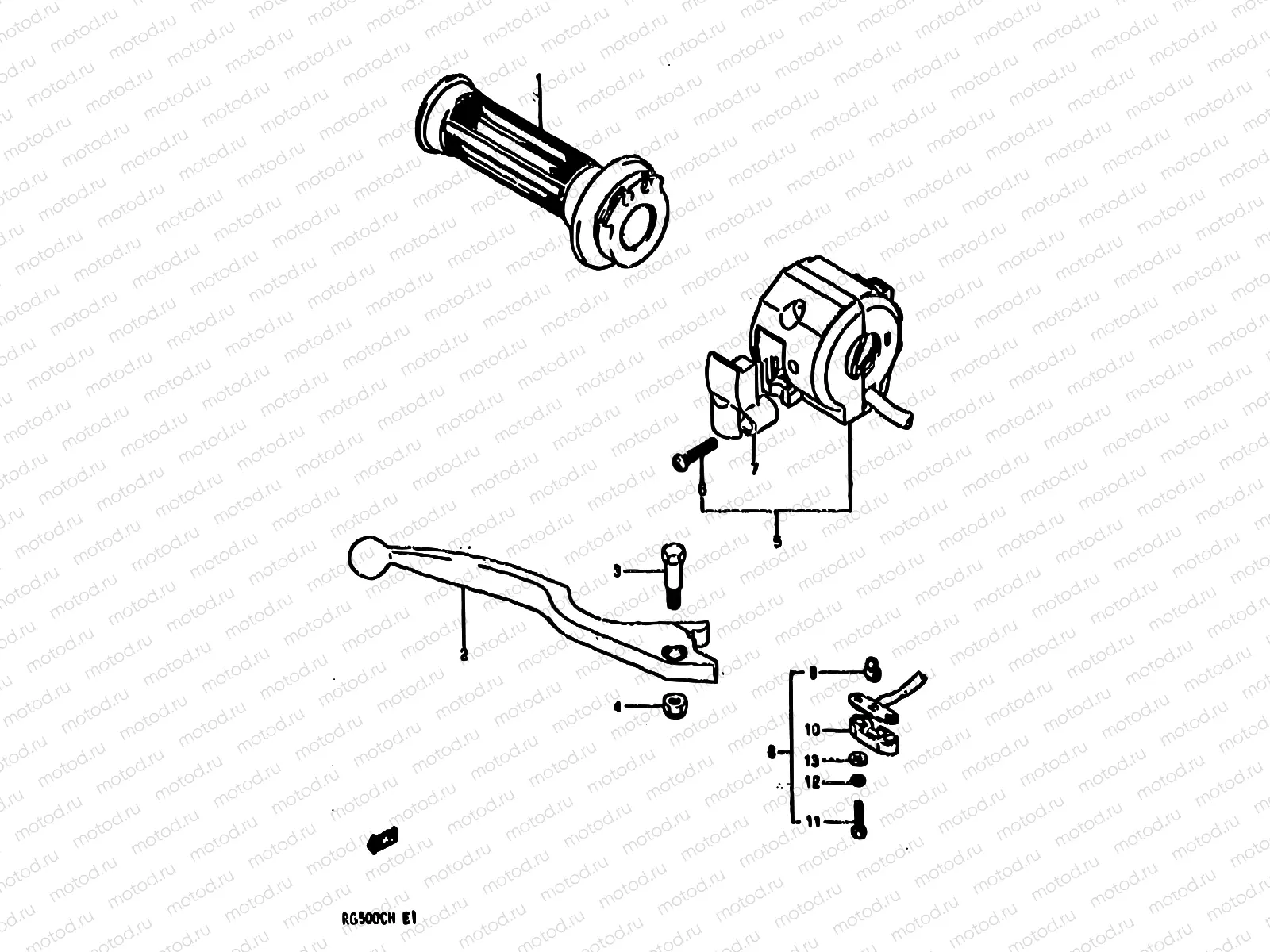 42 - RIGHT HANDLE SWITCH (MODEL G)