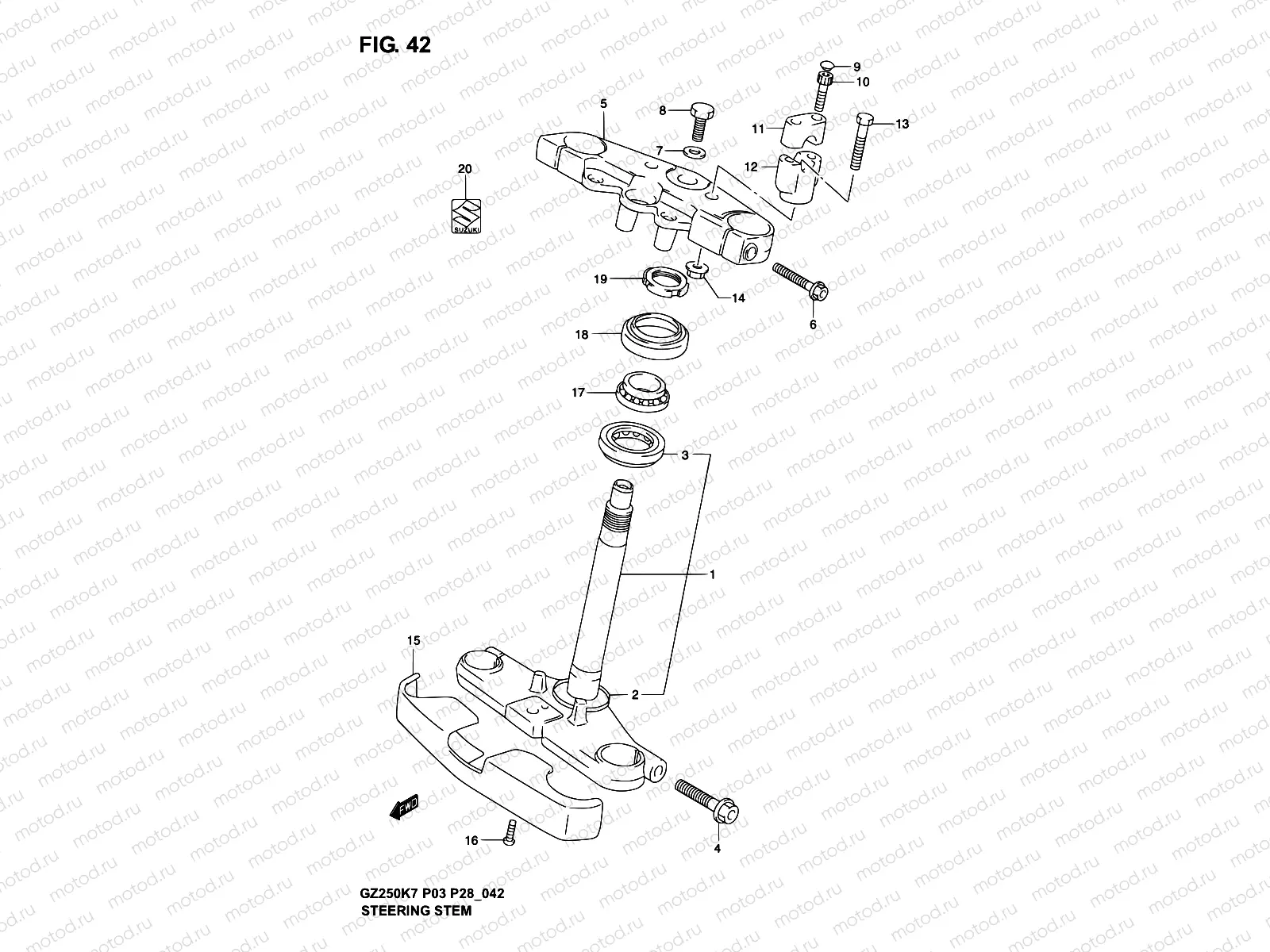 42 - STEERING STEM