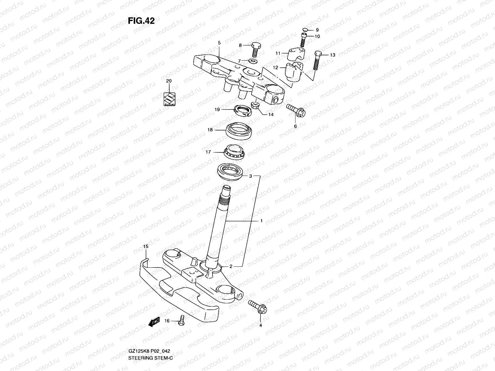 42 - STEERING STEM