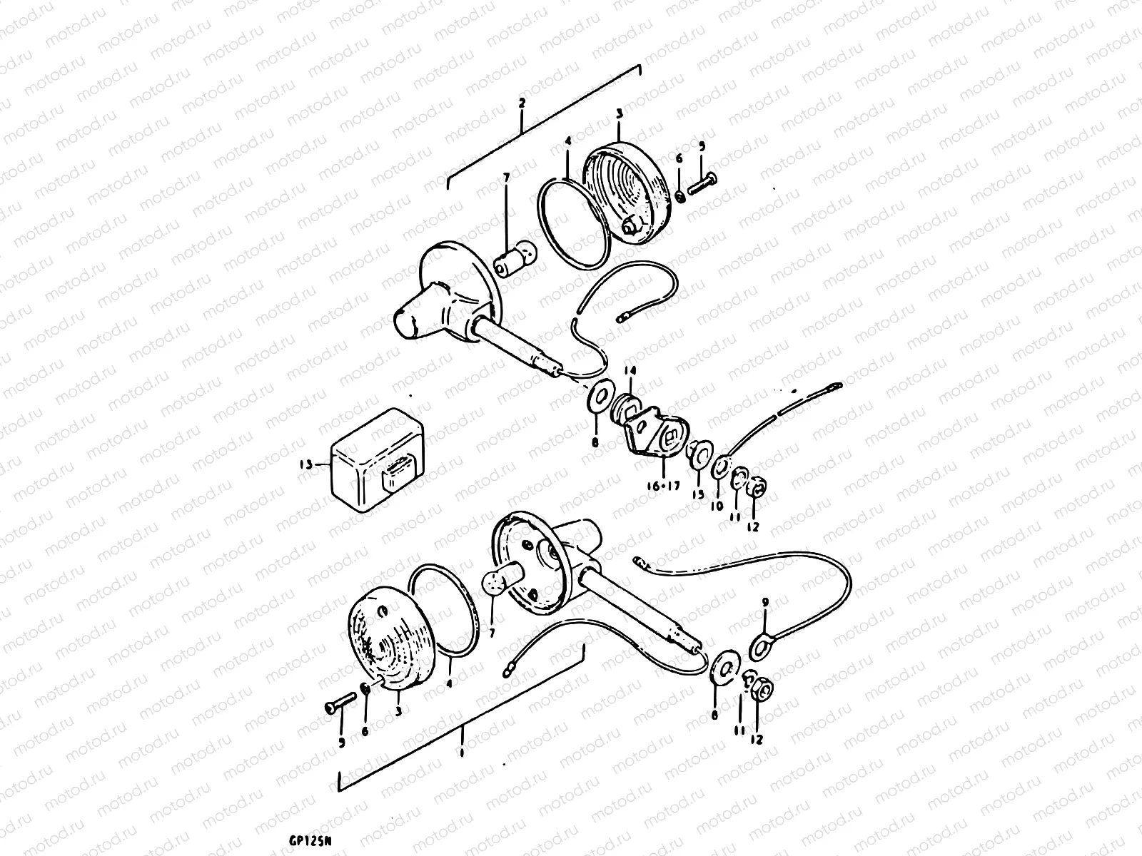 42 - TURN SIGNAL LAMP (E17, E21)