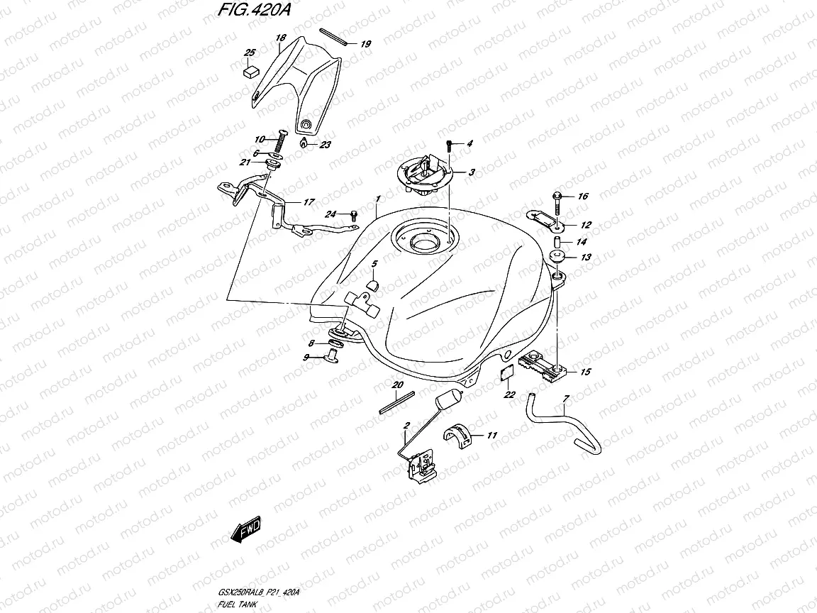 420A - FUEL TANK (GW250RAL8 P21)