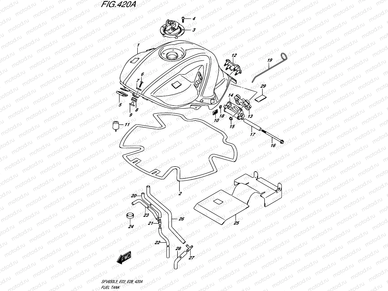 420A - FUEL TANK (SFV650L5 E03)