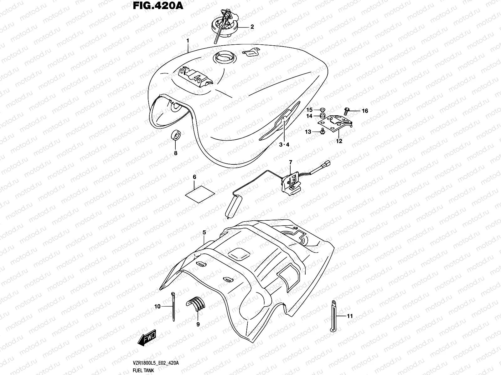 420A - FUEL TANK (VZR1800L5 E02)