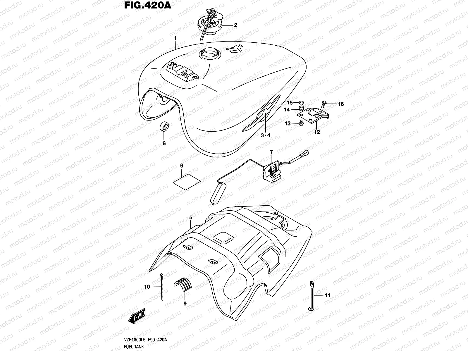 420A - FUEL TANK (VZR1800L5 E99)