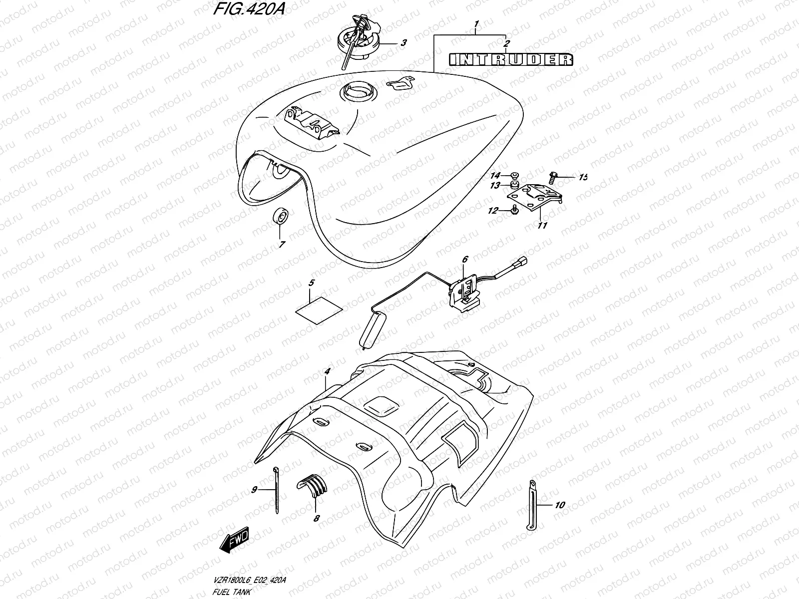 420A - FUEL TANK (VZR1800L6 E19)