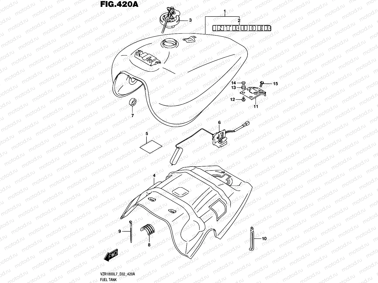 420A - FUEL TANK (VZR1800L7 E19)