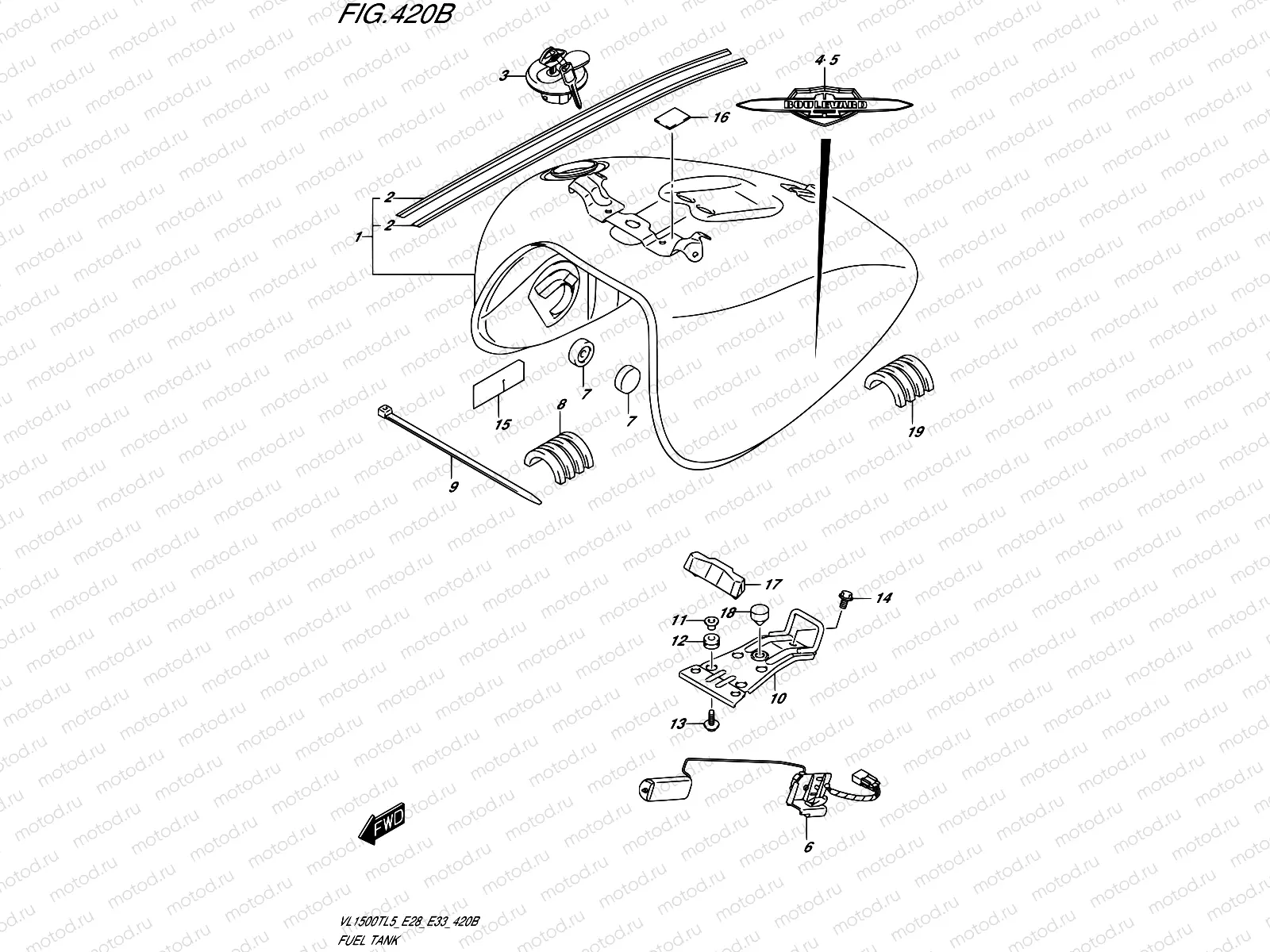 420B - FUEL TANK (VL1500TL5 E33)