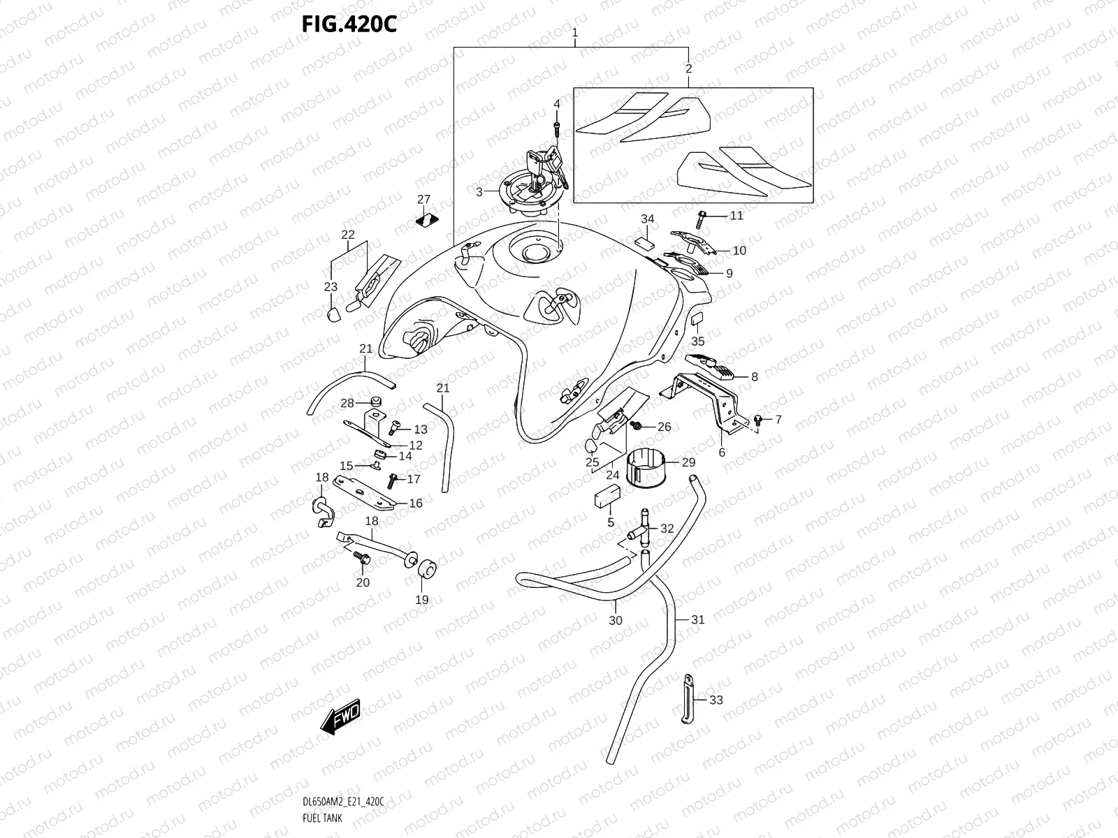420C - FUEL TANK (DL650XAM2 E21)