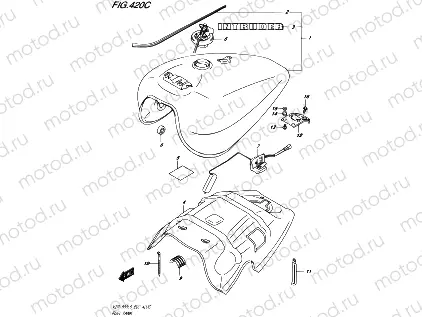 420C - FUEL TANK (VZR1800BZL6 E19)