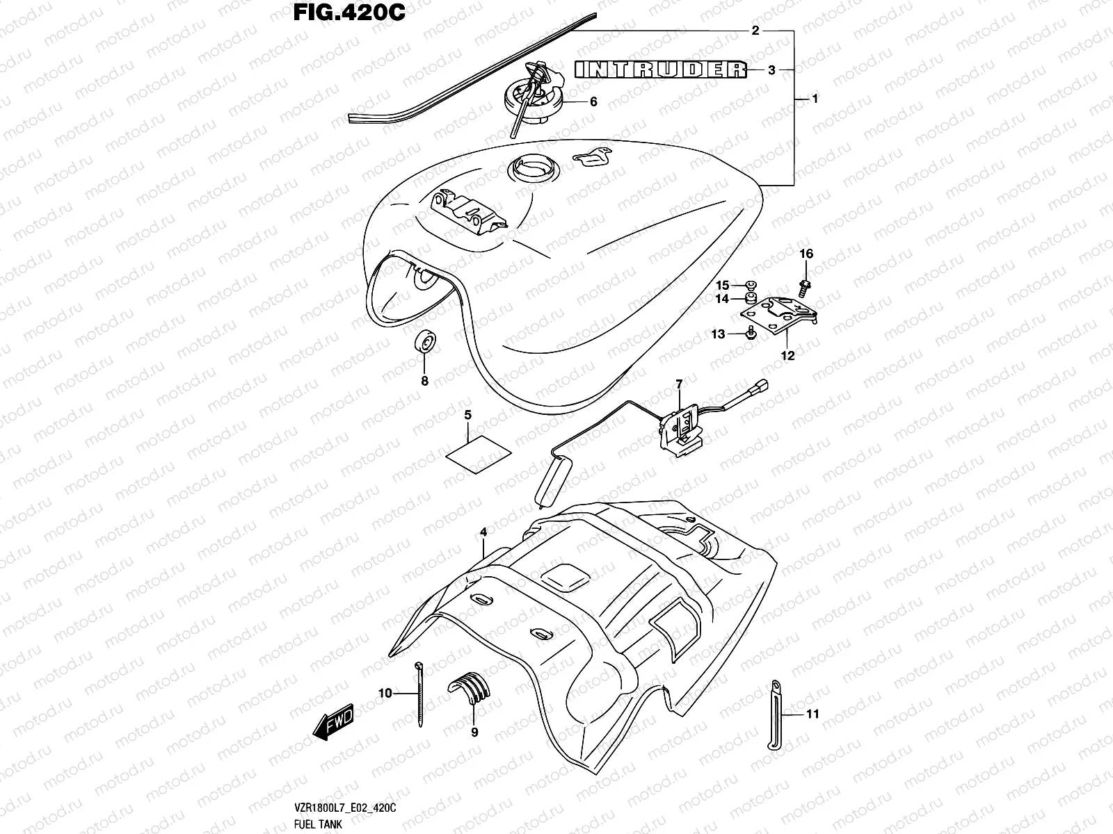 420C - FUEL TANK (VZR1800BZL7 E19)