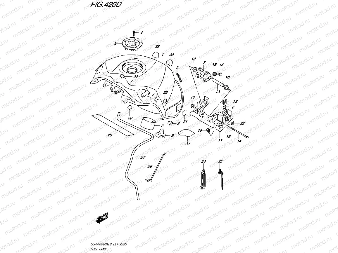 420D - FUEL TANK (GSX-R1000RAL8 E21)