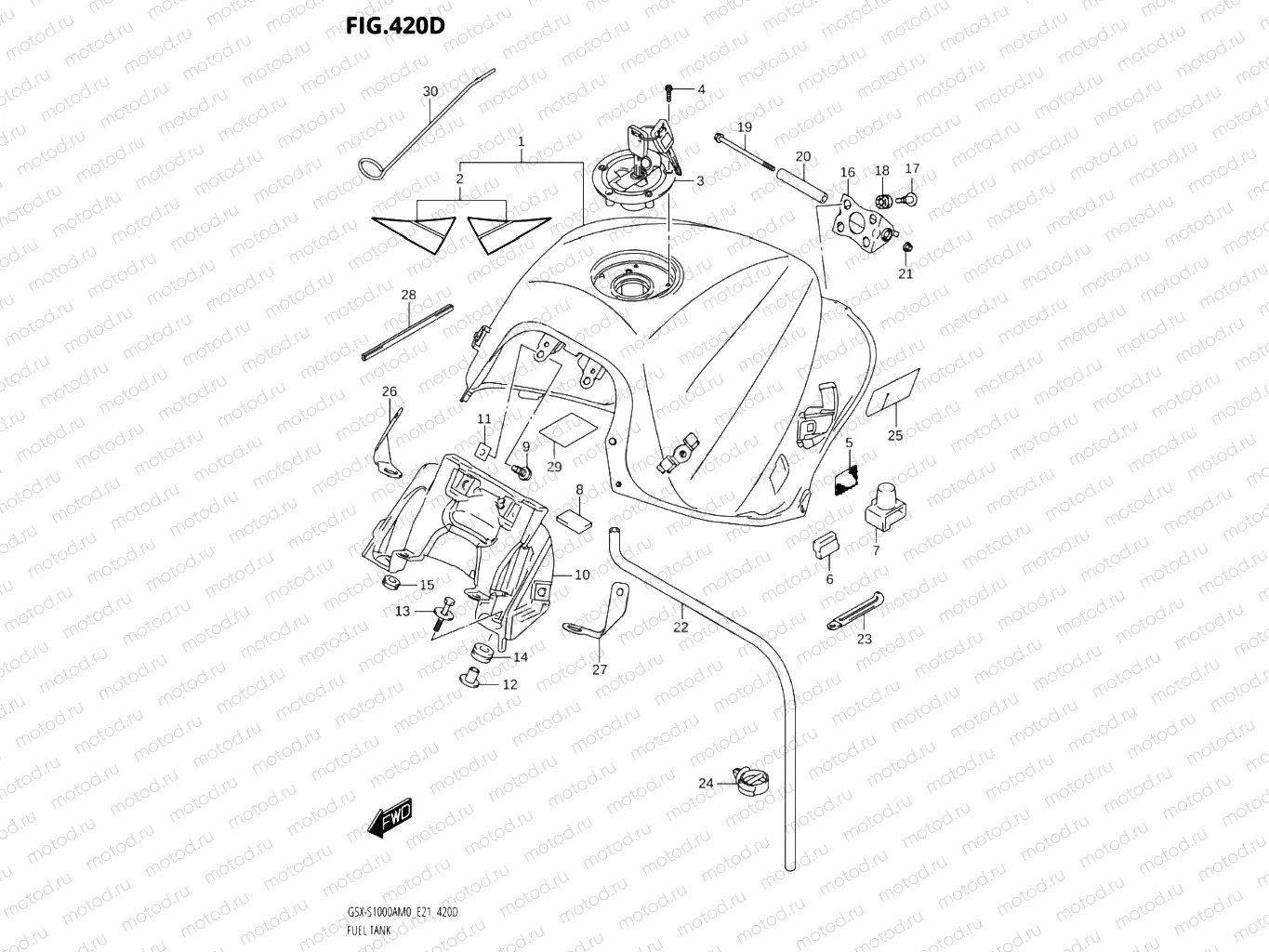420D - FUEL TANK (GSX-S1000ZA,GSX-S1000ZAUF)