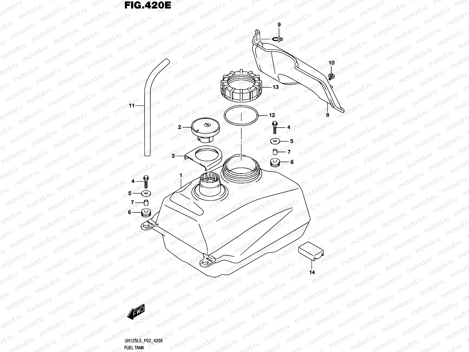 420E - FUEL TANK (UH125AL5 P04)