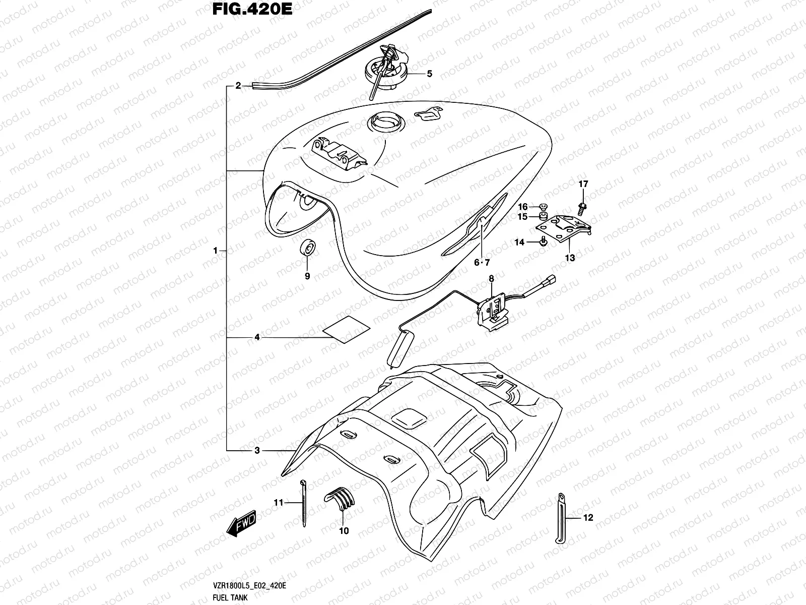 420E - FUEL TANK (VZR1800BZL5 E19)