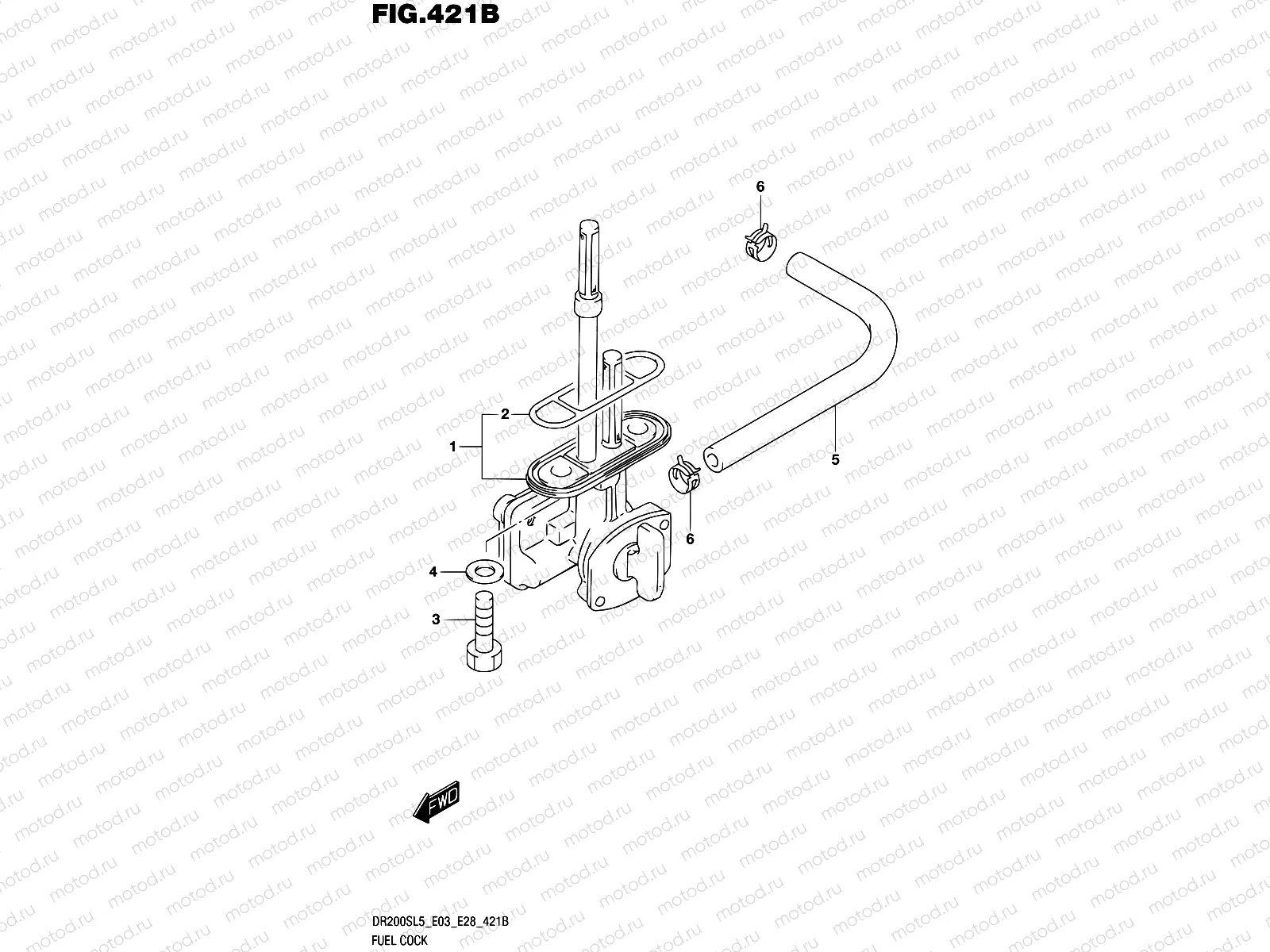 421B - FUEL COCK (DR200SL5 E28)