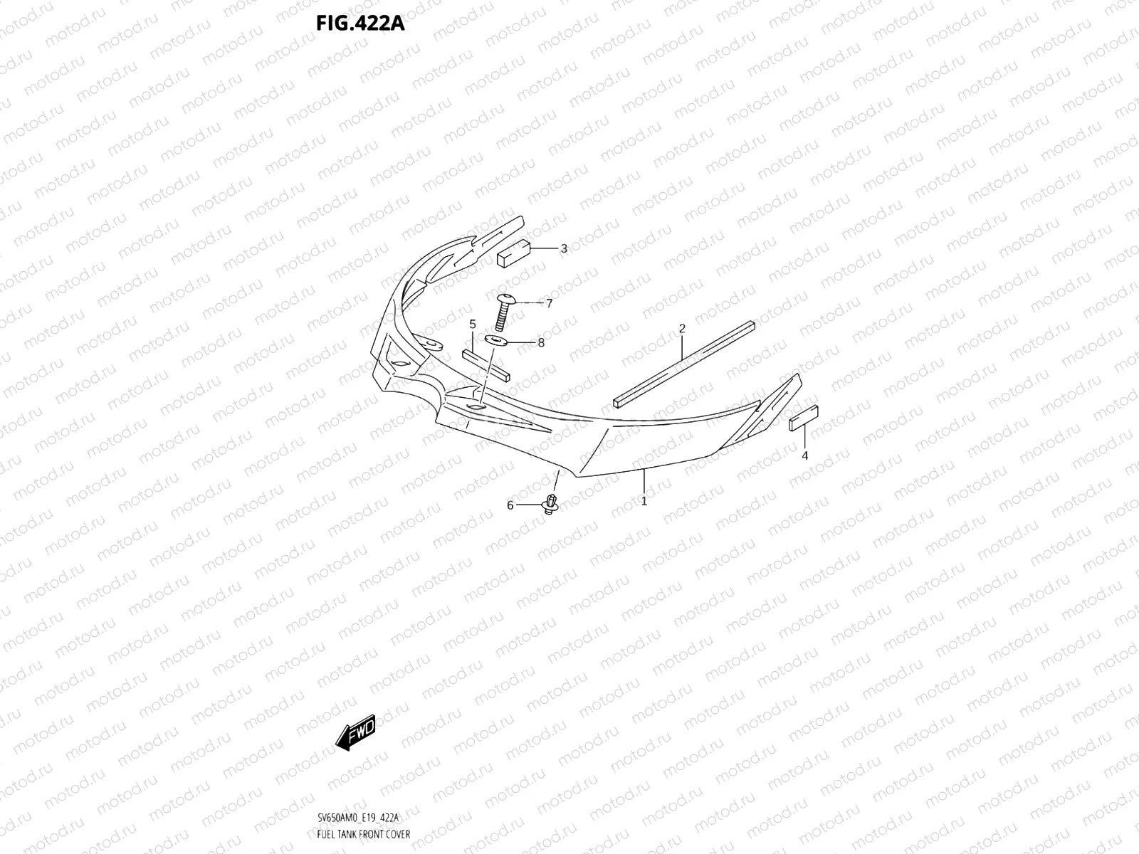 422A - FUEL TANK FRONT COVER