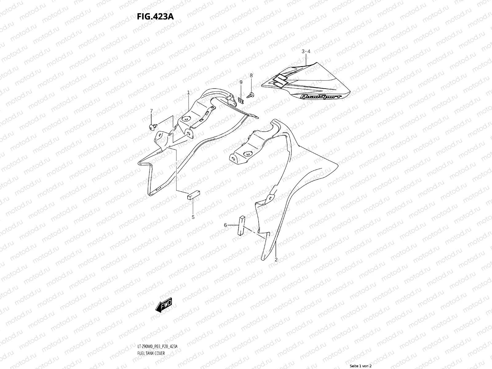 423A - FUEL TANK COVER