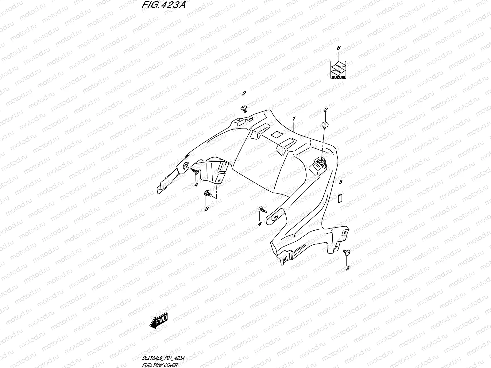 423A - FUEL TANK COVER