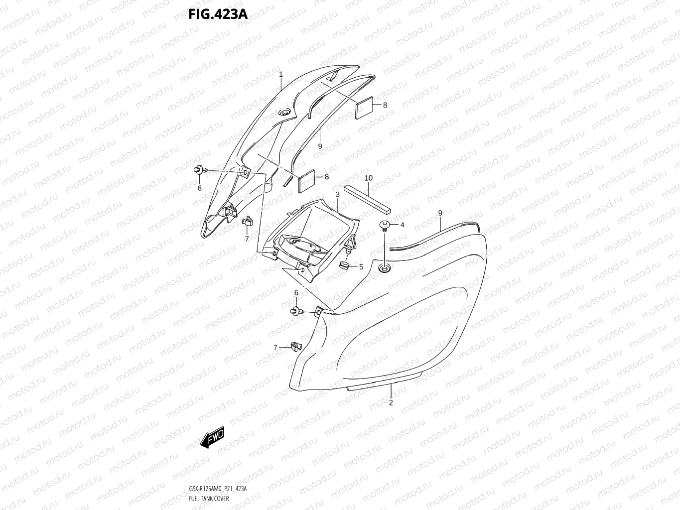 423A - FUEL TANK COVER