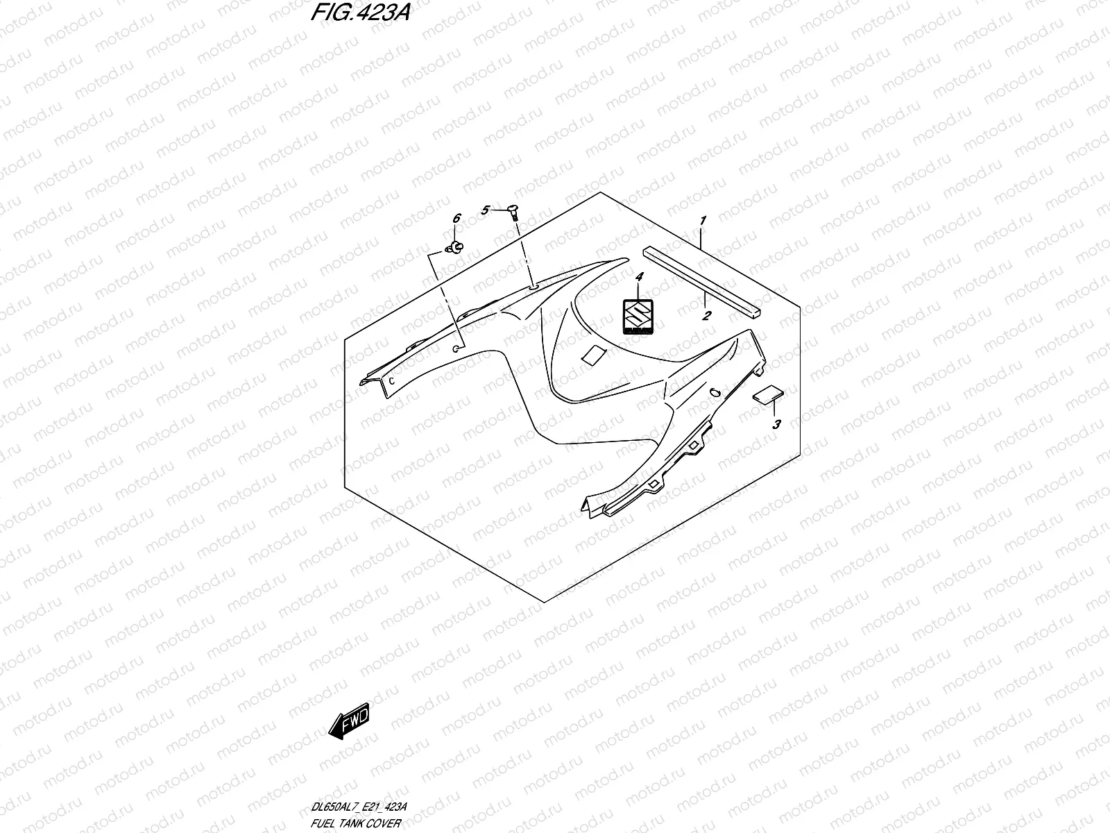423A - FUEL TANK COVER