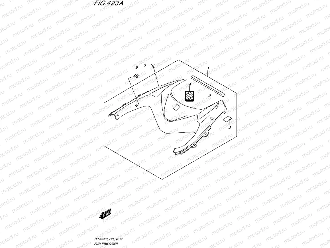 423A - FUEL TANK COVER