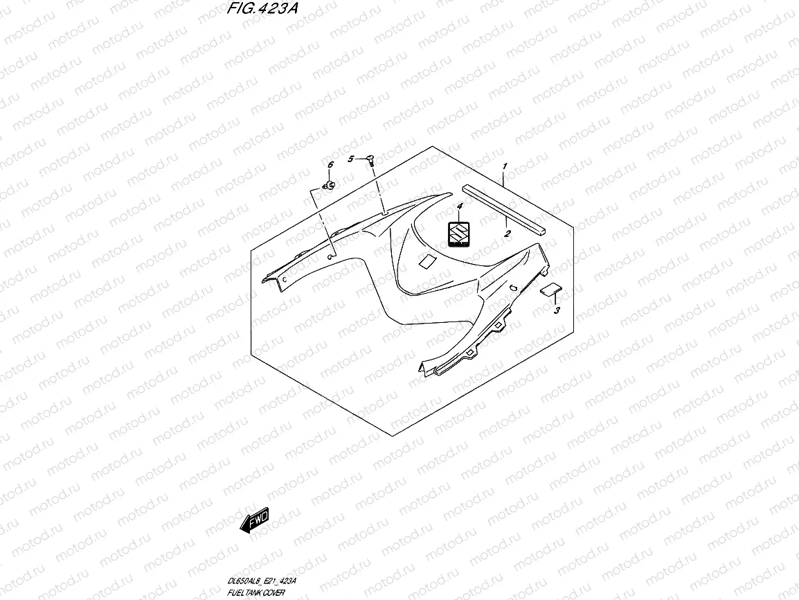 423A - FUEL TANK COVER