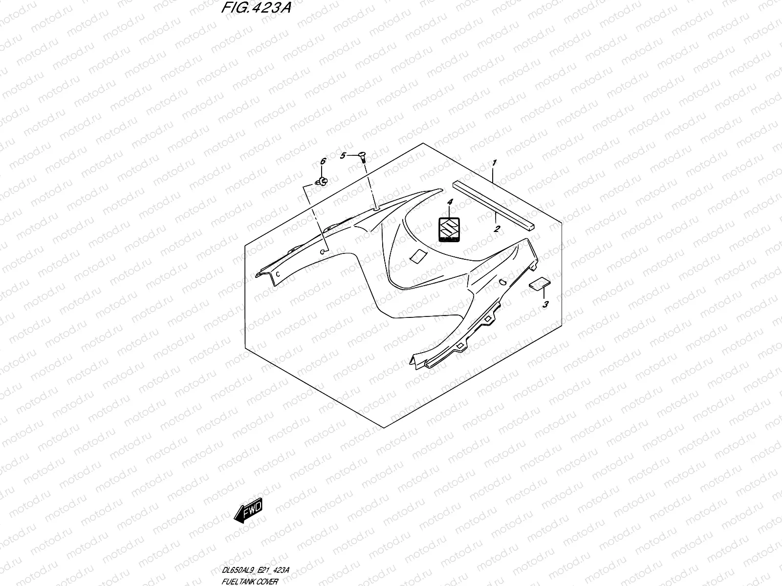 423A - FUEL TANK COVER