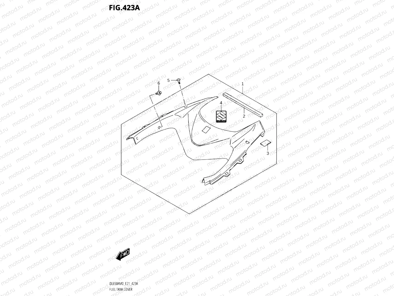 423A - FUEL TANK COVER