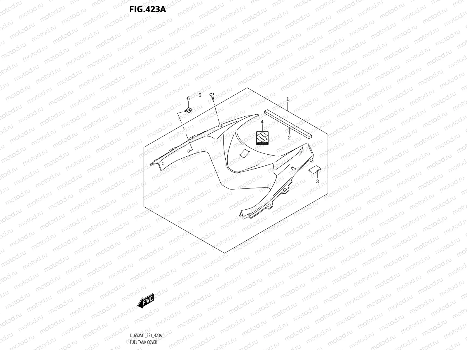 423A - FUEL TANK COVER