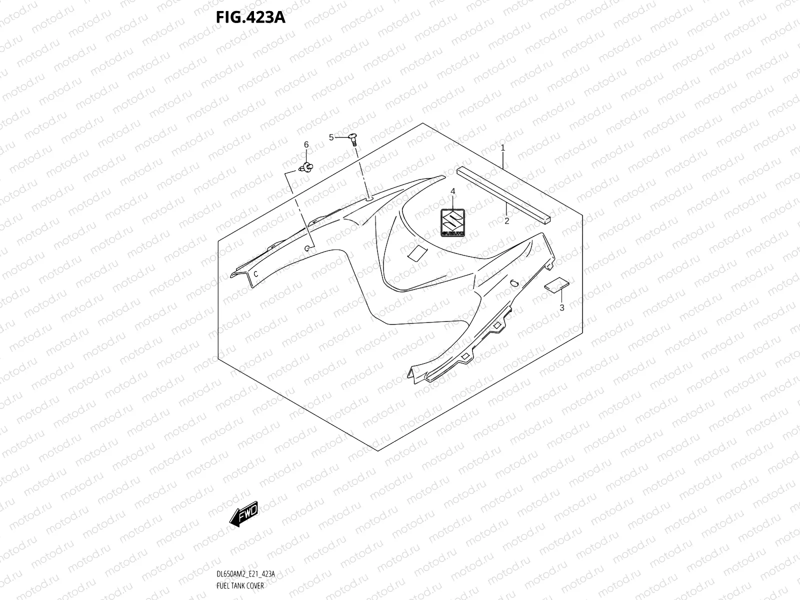 423A - FUEL TANK COVER