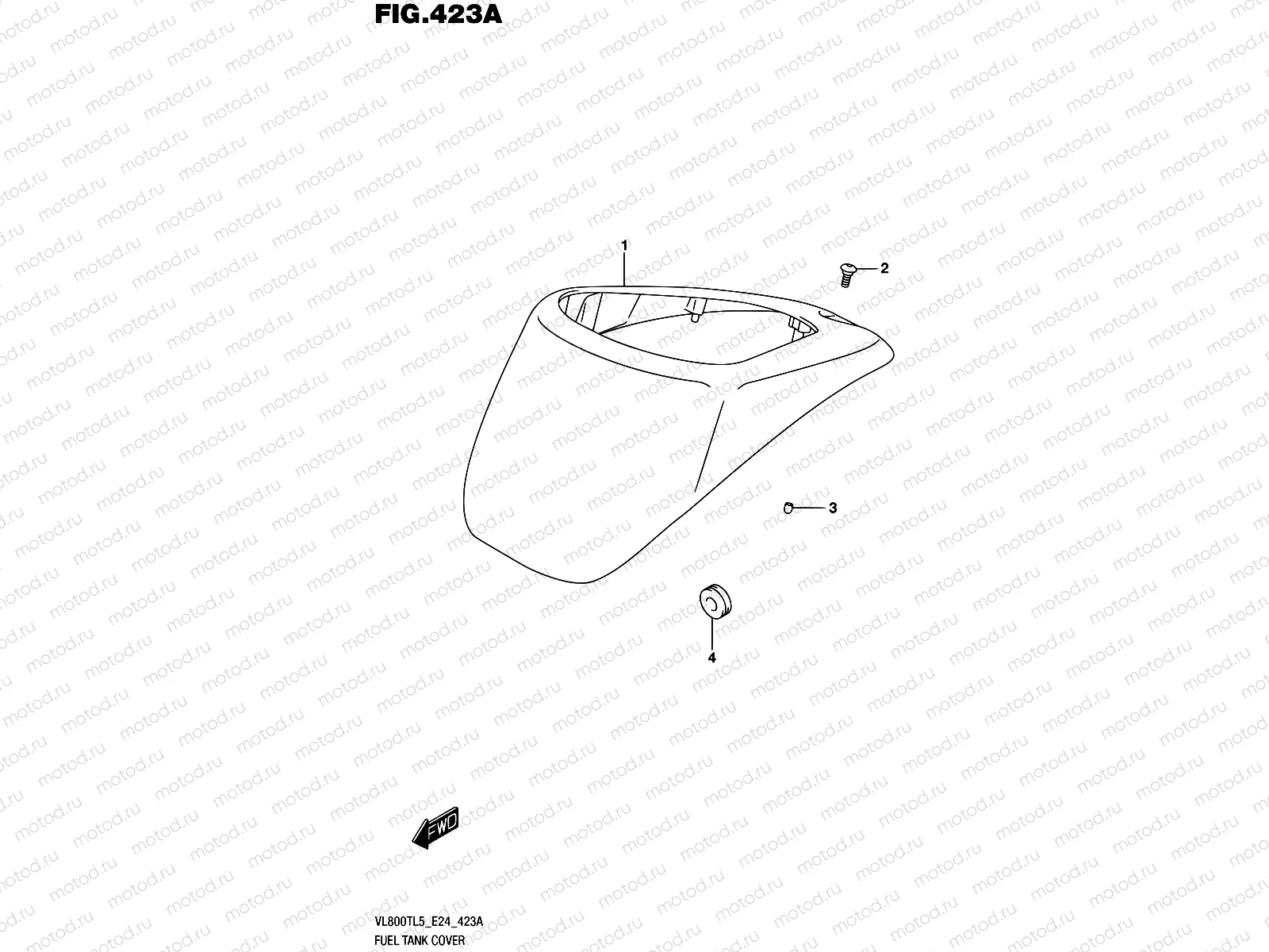 423A - FUEL TANK COVER