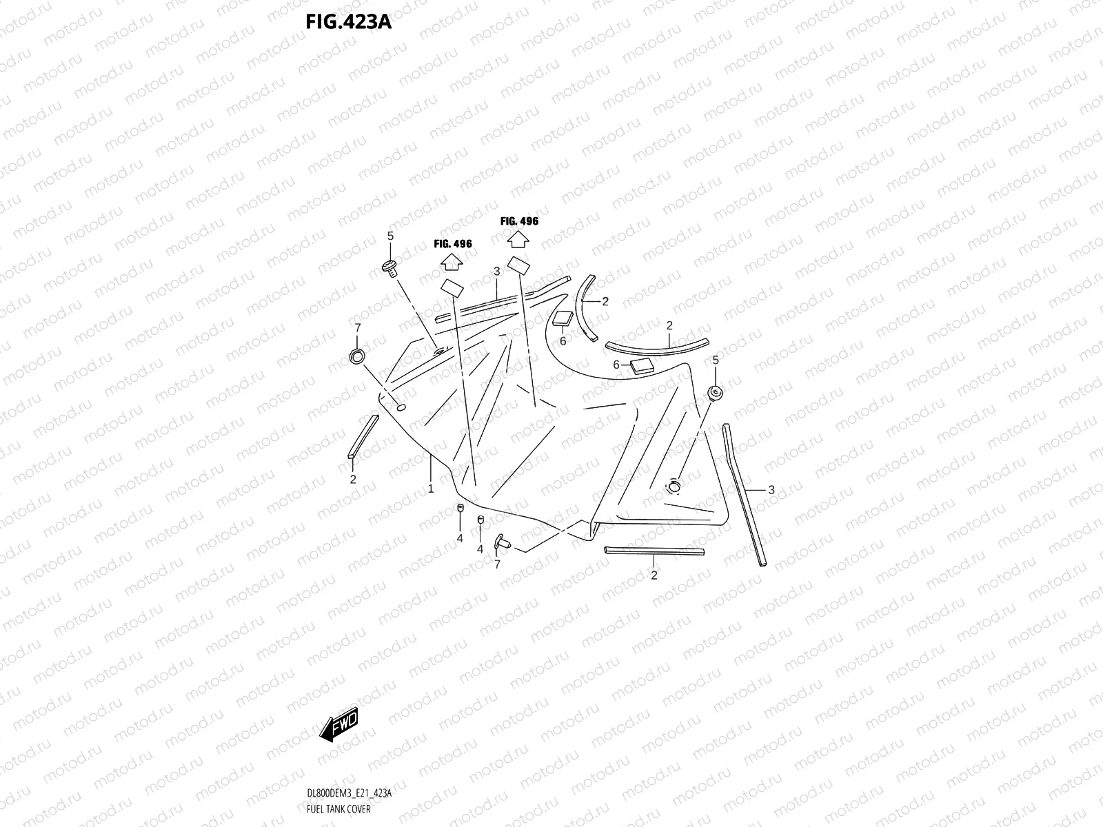 423A - FUEL TANK COVER