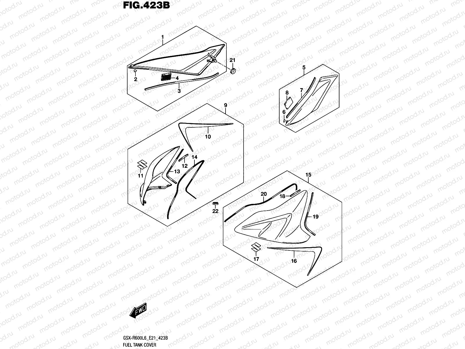 423B - FUEL TANK COVER (ARB)