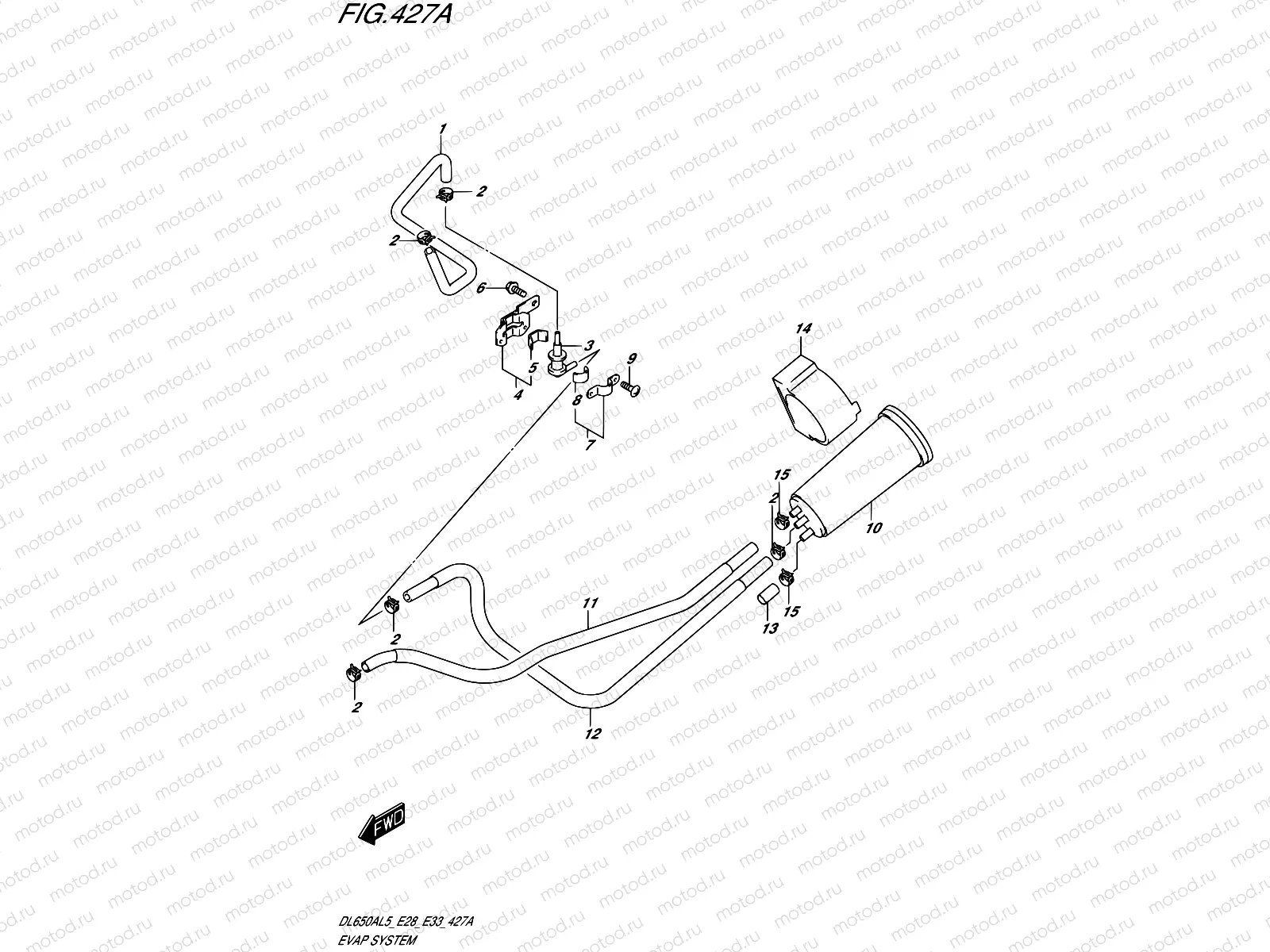 427A - EVAP SYSTEM (DL650AL5 E33)