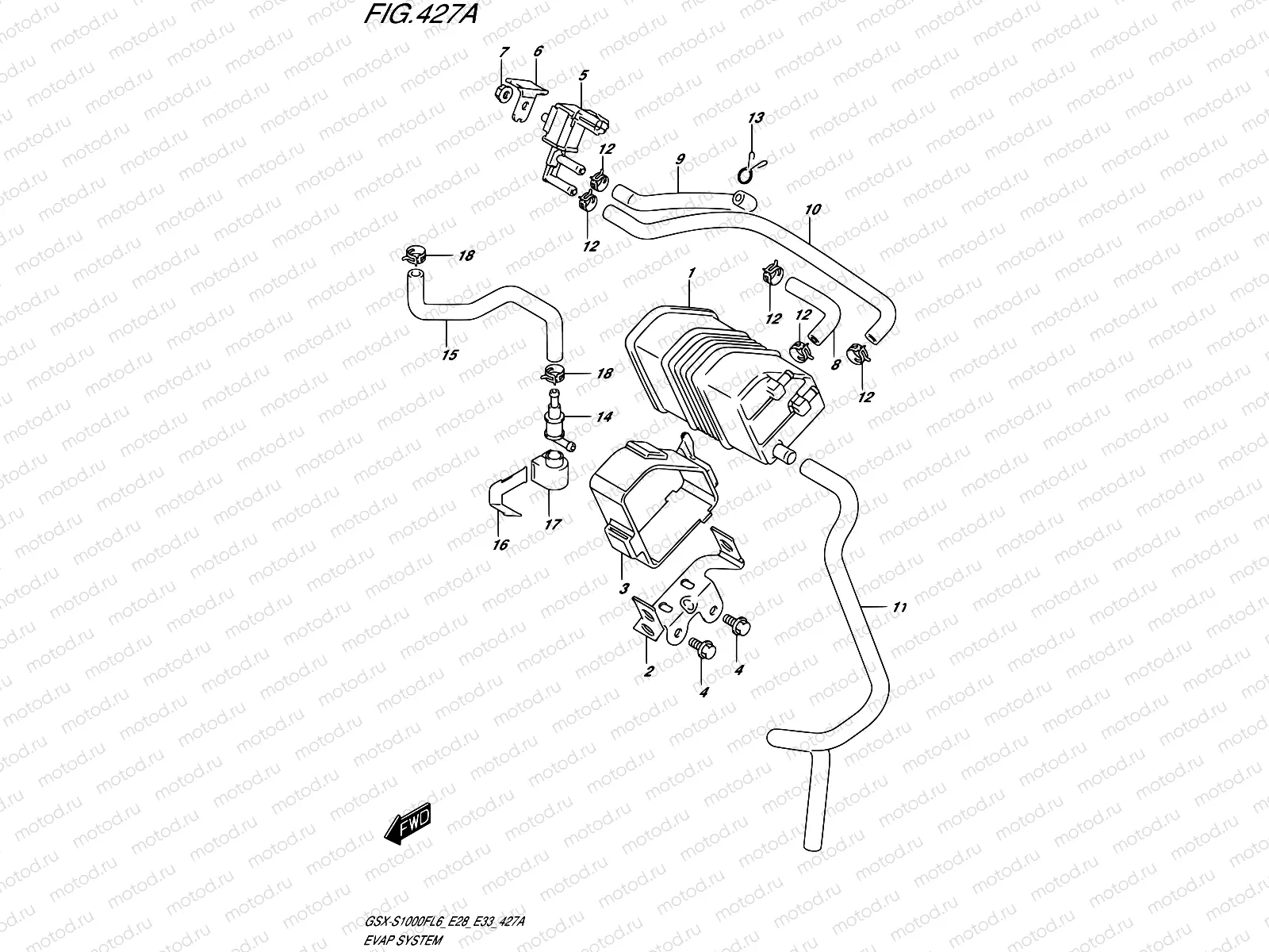427A - EVAP SYSTEM (GSX-S1000FL6 E33)