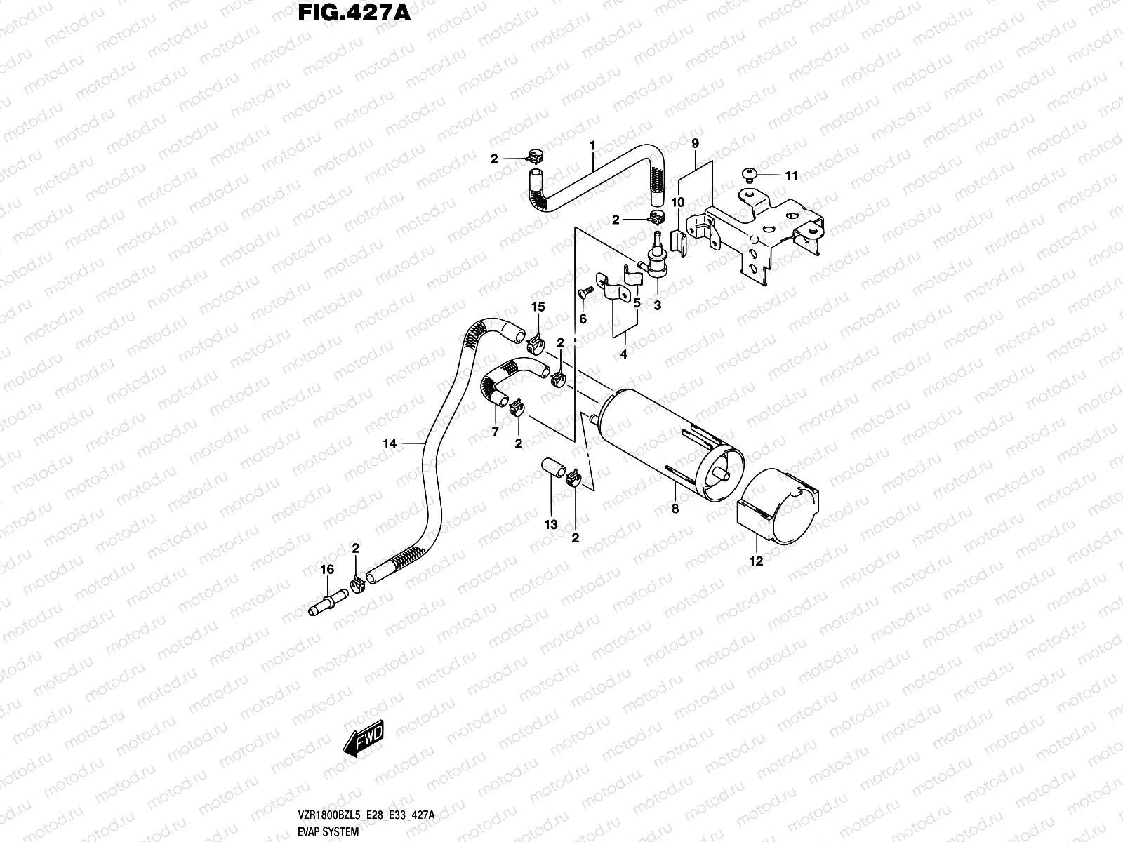 427A - EVAP SYSTEM (VZR1800BZL5 E33)
